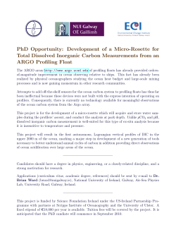 PhD Opportunity: Development of a Micro-Rosette for