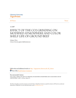 effect of the co2 grinding on modified atmosphere and