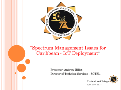 Spectrum Management Issues for Caribbean - IoT Deployment
