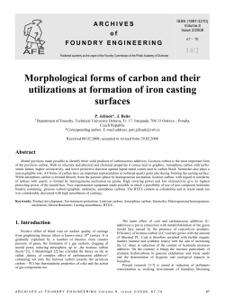 Morphological forms of carbon and their utilizations at formation of