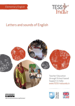 Letters, sounds and words