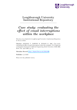 Case study - Loughborough University Institutional Repository
