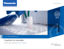 Six Points to Consider When Purchasing a ULT Freezer