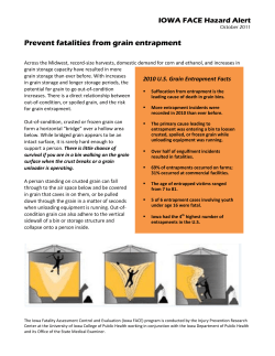 Prevent fatalities from grain entrapment