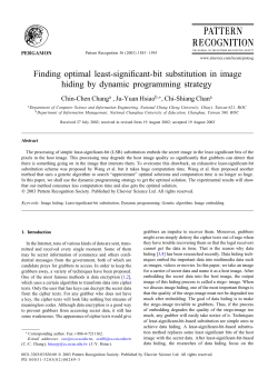 Finding optimal least-significant-bit substitution in image hiding by
