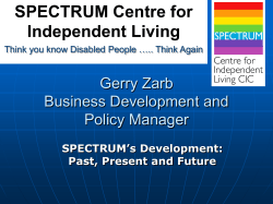 Independent Living Presentation
