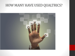 Discover Qualtrics: A User