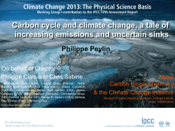 Carbon cycle and climate change, a tale of increasing