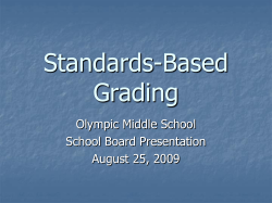 OMS School Board presentation on Grading PP