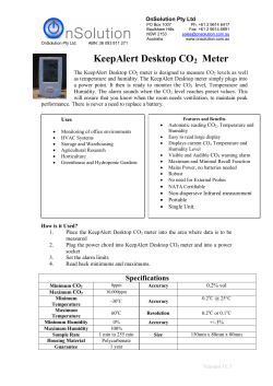 KeepAlert Desktop CO2 Meter