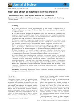 Root and shoot competition: a meta-analysis