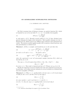 On generalized Schwarz-Pick estimates - Virginia