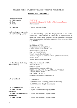 (annotated) Project Fiche for Phare / Pre