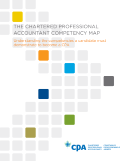 CPa Competency map