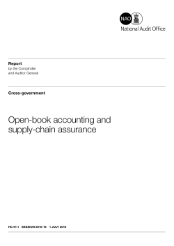 Open-book accounting and supply-chain assurance