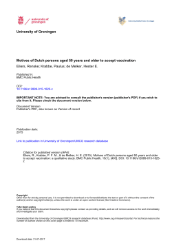 Motives of Dutch persons aged 50 years and older to accept