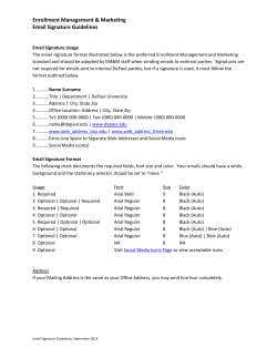Email Signature - DePaul University Resources