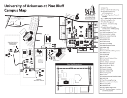 University of Arkansas at Pine Bluff Campus Map