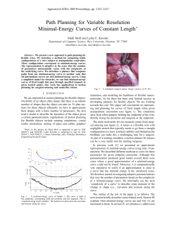 Path Planning for Variable Resolution Minimal-Energy