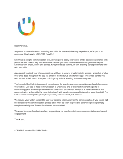 parent permission for the use of kindyhub