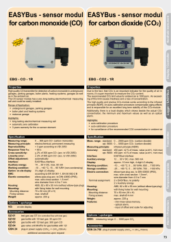 EASYBus - sensor modul for carbon dioxide (CO2)