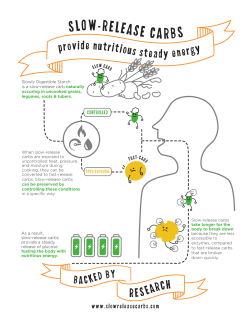 slow-release carbs