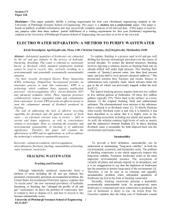 electro water separation - University of Pittsburgh