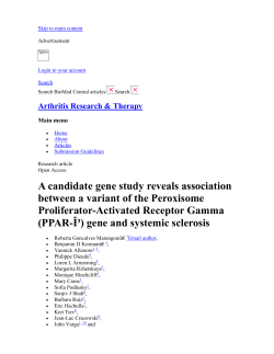 A candidate gene study reveals association between a variant of the
