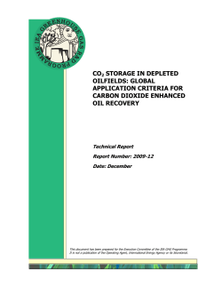co2 storage in depleted oilfields: global application