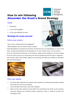 How to win following Alexander the Great`s Grand Strategy