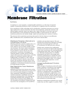 Membrane Filtration