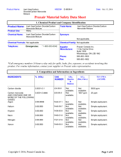 Inert Gas Carbon Dixoide Carbon Monoxide