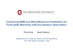 Combining SIMD and Many/Multi-core Parallelism for Finite State