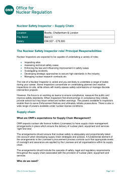 First page content goes here - Office for Nuclear Regulation