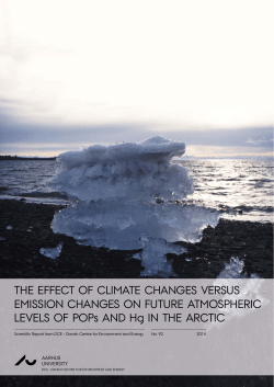 The effect of climate changes versus emission changes on future
