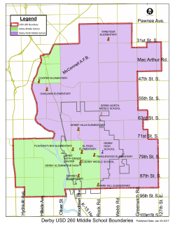 Derby Middle School Boundary Map