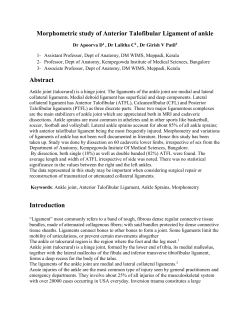 Morphometric study of Anterior Talofibular Ligament of ankle
