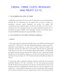 24a firms, costs, revenues and profits