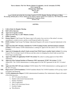 Tierra Adentro: The New Mexico School of Academics, Arts