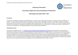 University of Greenwich Concordat to Support the Career