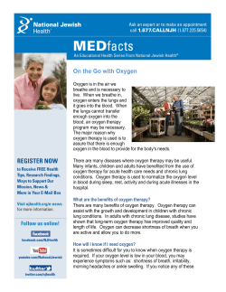On the Go with Oxygen - National Jewish Health