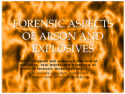 Arson and Explosives PPT
