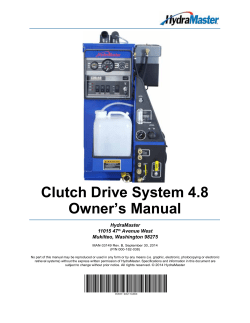 CDS 4.8 - HydraMaster
