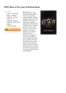 Rules of the Game Full Read Books