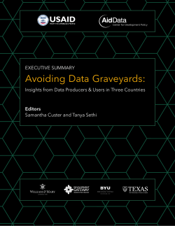 Avoiding Data Graveyards Executive Summary