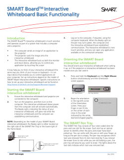 SMART Board Interactive Whiteboard Basic Functionality