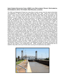 Inner Harbor Navigation Canal (IHNC) Lock Replacement Project