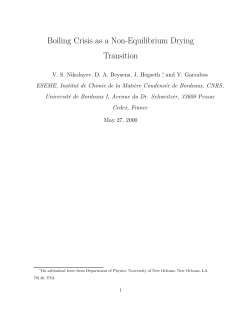Boiling Crisis as a Non-Equilibrium Drying Transition