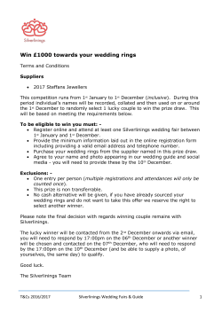 Prize Draw Terms and Conditions