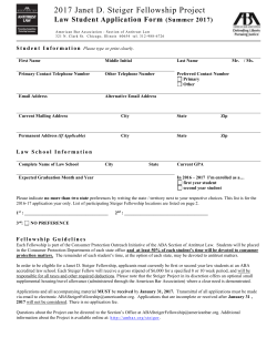 Steiger Fellowship - American Bar Association